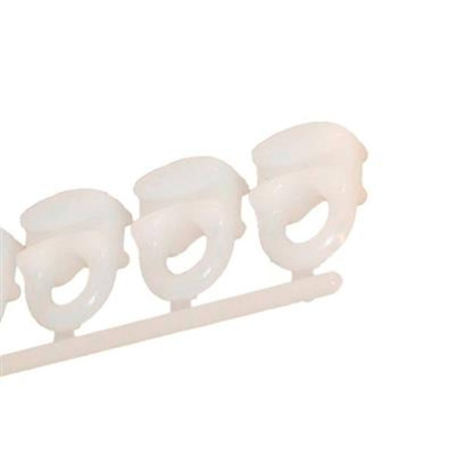WEPRO Glijders op strip wit alu rail